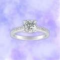Moissanite Solitaire Ring