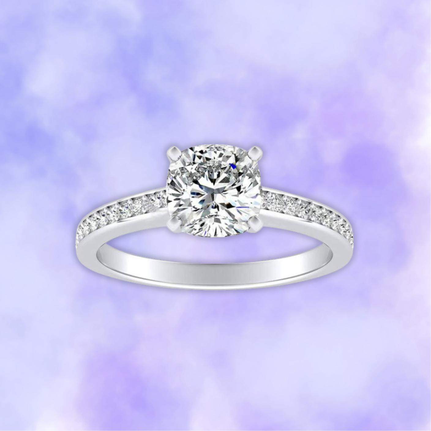 Moissanite Solitaire Ring